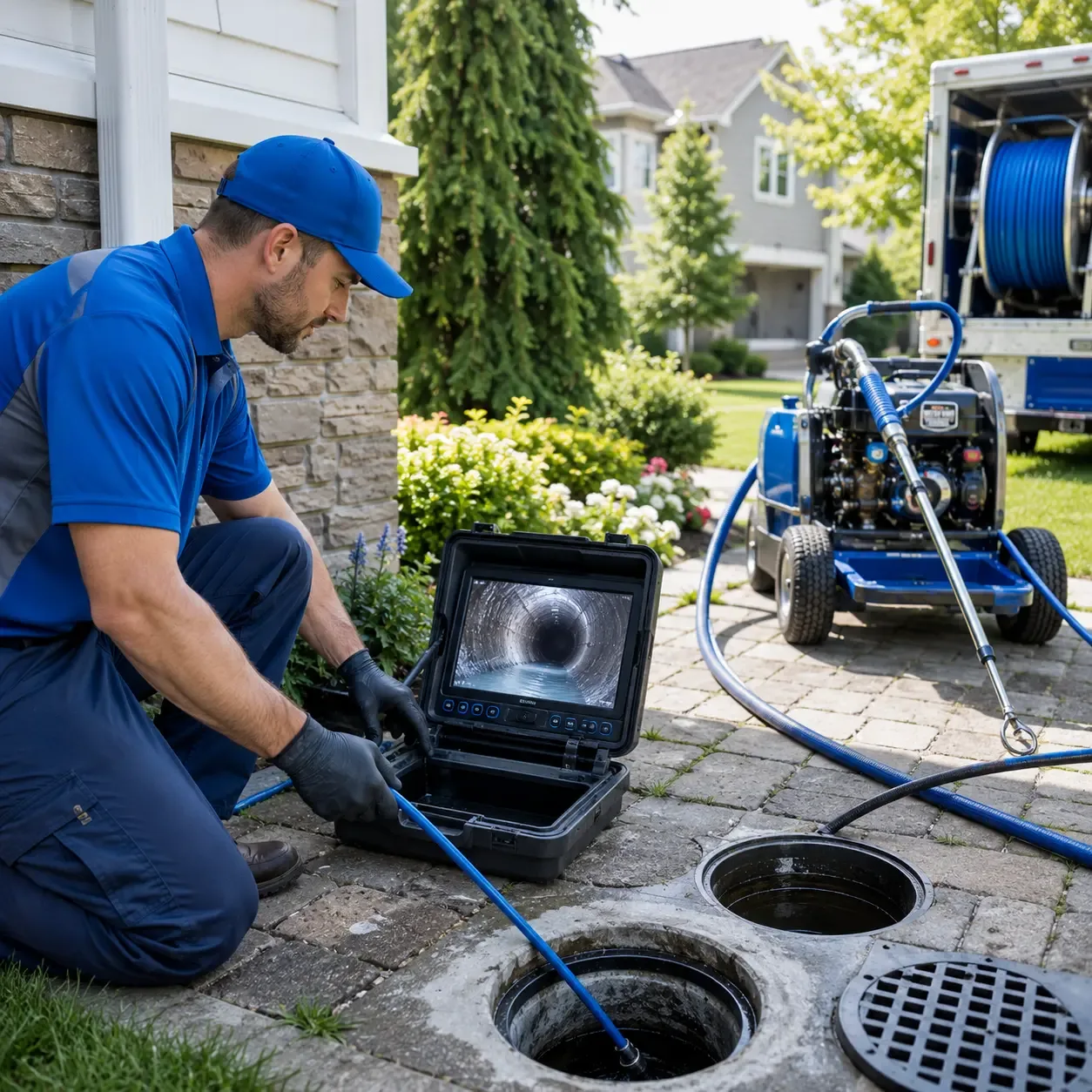 Outdoor drain cleaning professionals serving Lee, ME