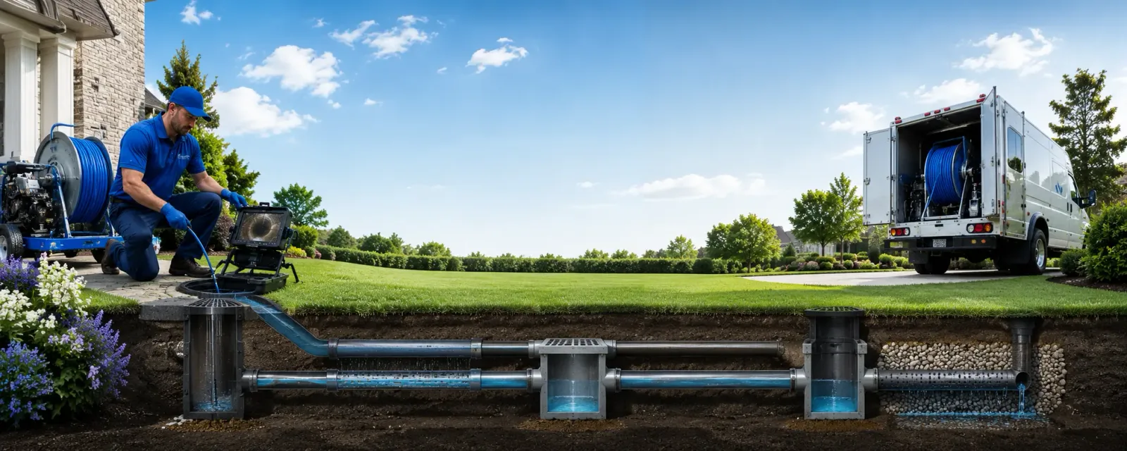 Outdoor drain cleaning information for Lee, ME
